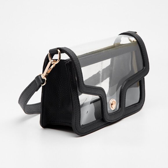 NEW Stadium Clear Transparent Vegan Leather Bag Handbag in 7 Color Options - Picture 2 of 10